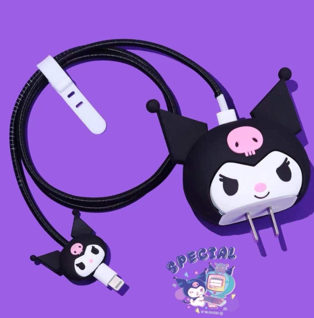 Funda Protectora Para cargador y cable 1 pieza se envía personaje surtido al azahar