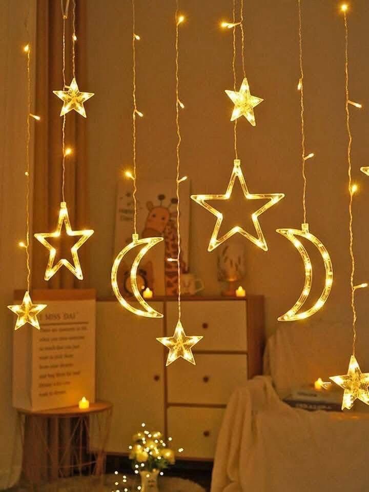 Guirnalda estrellas y luna