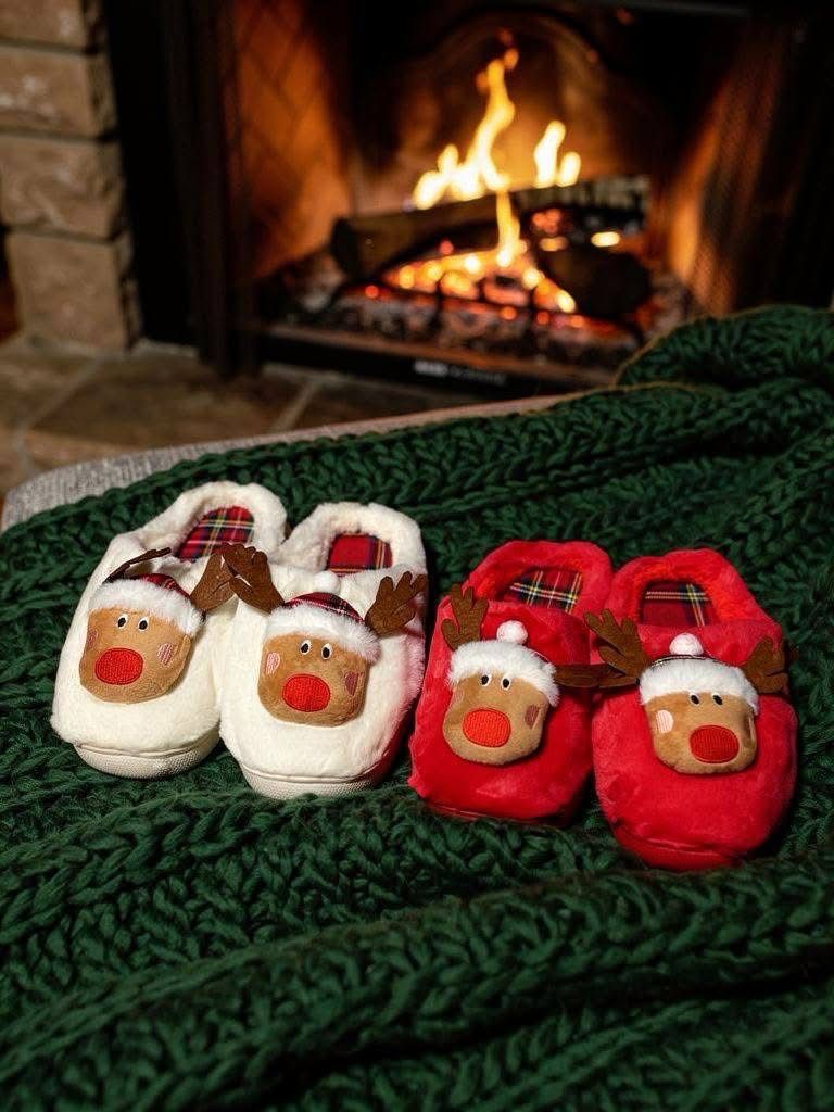 Pantufla Navideño De Reno