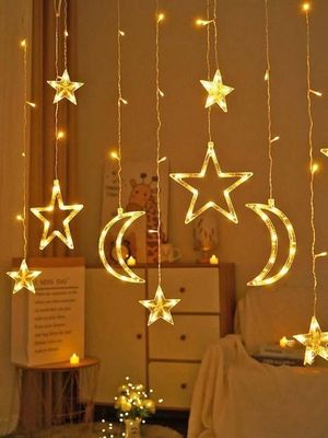 Guirnalda estrellas y luna