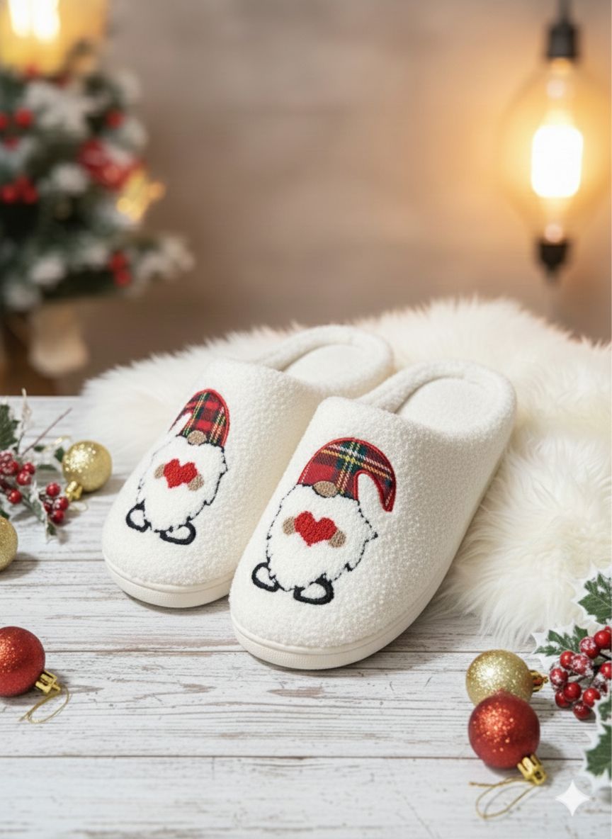 Pantufla Navideña  para caballero se envía talla y color surtido al azahar