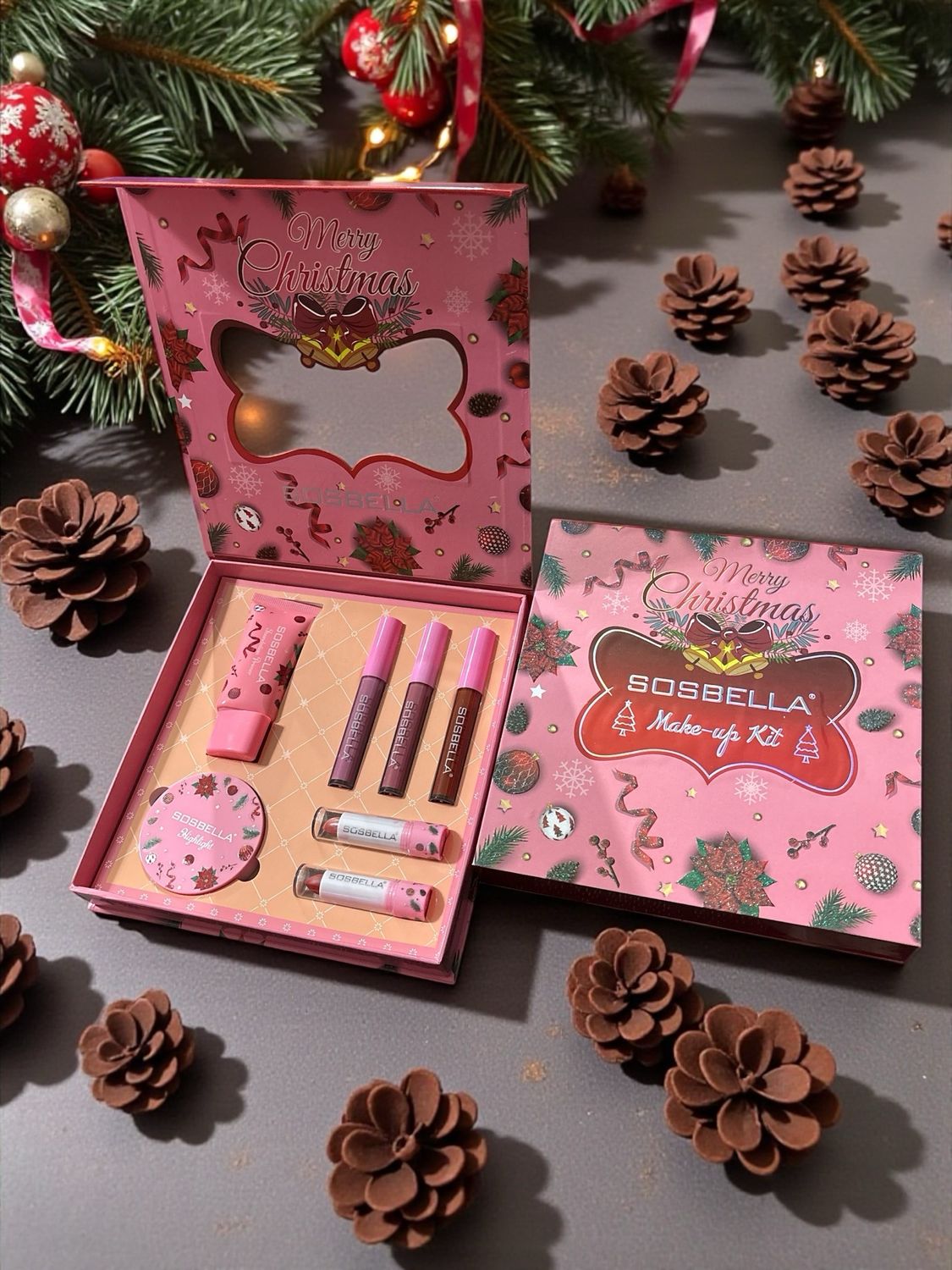 Box Makeup Rosa 1 set