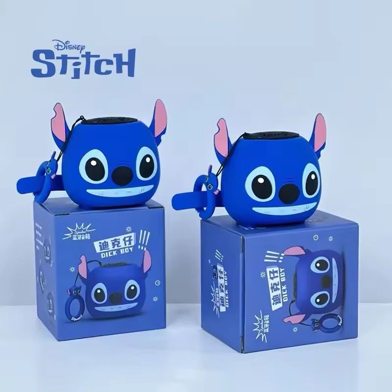 Bocina Stitch con caja 1 pieza