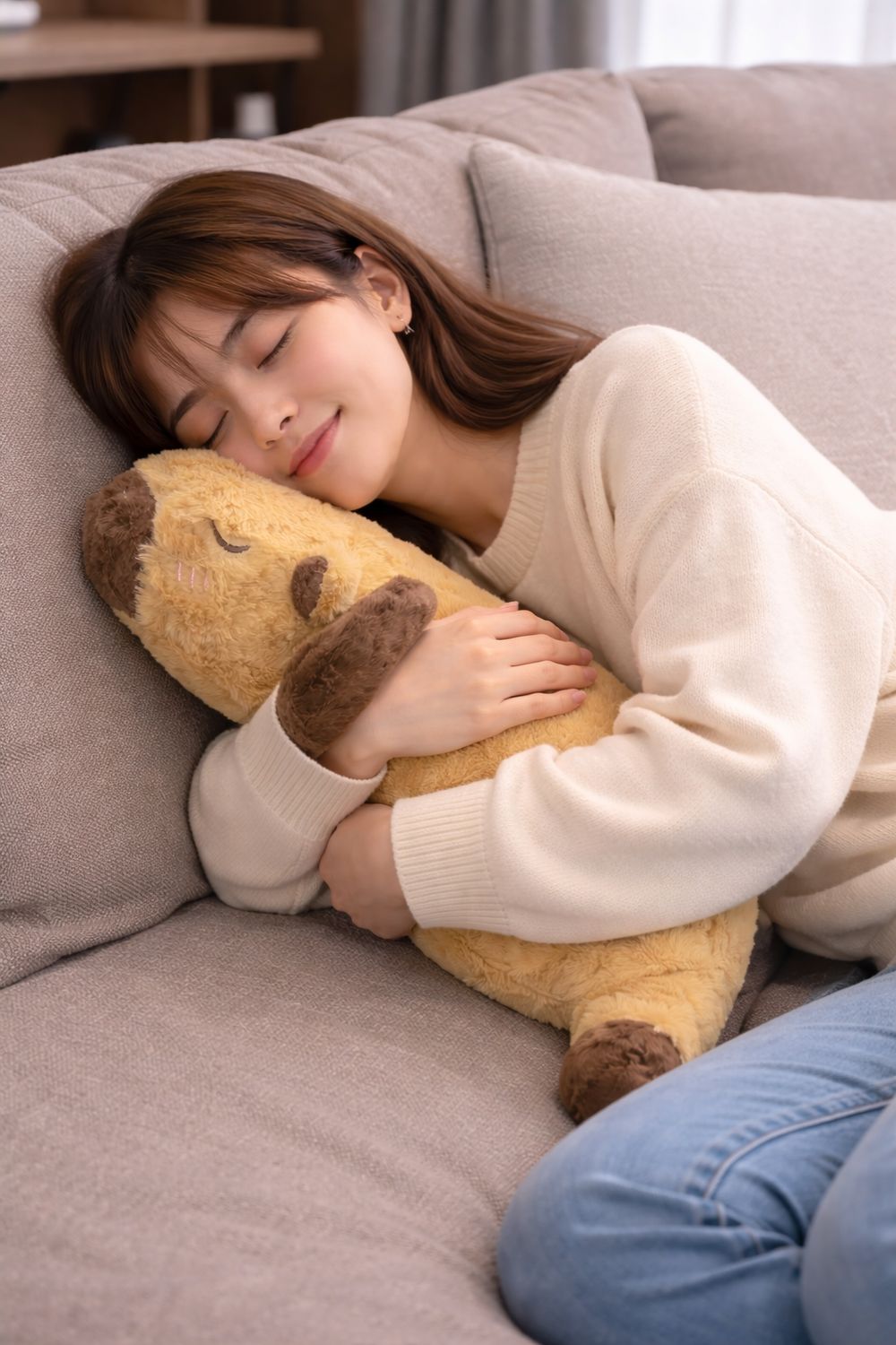 Almohada capibara larga 50cm