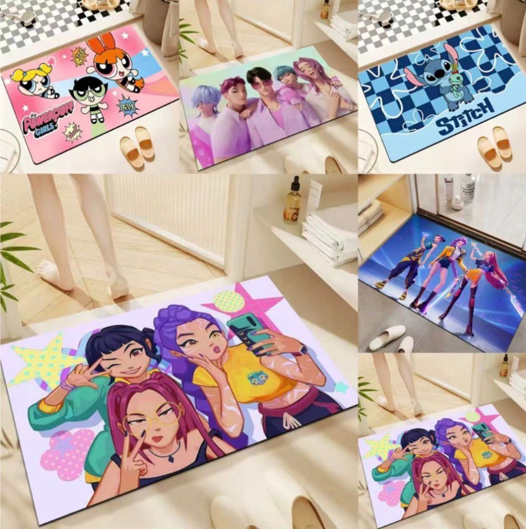 Tapete Salida de Baño Kpop y personajes se envía surtido al Azahar