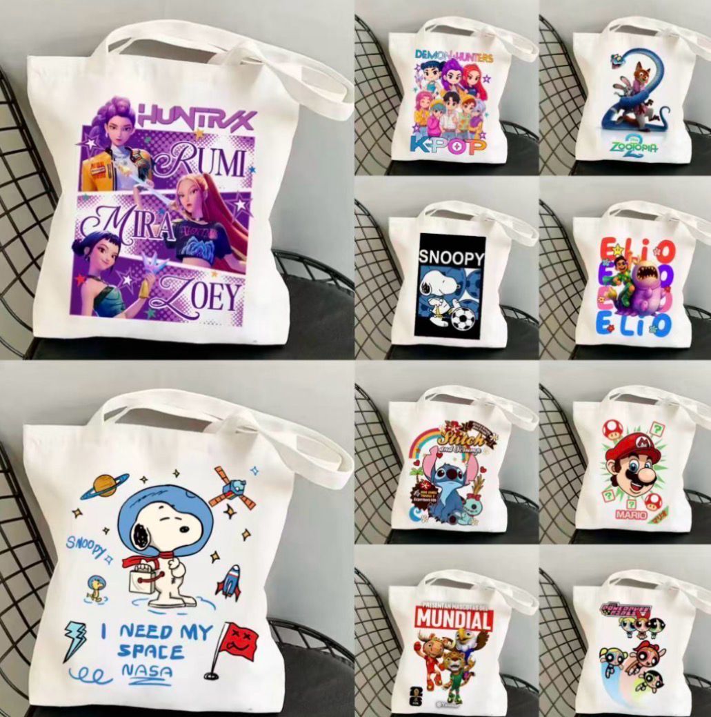 Tote Bag Huntrix y personajes se envía surtido al azahar