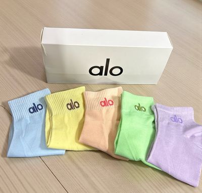 Caja calceta Corta alo colores 5 pares