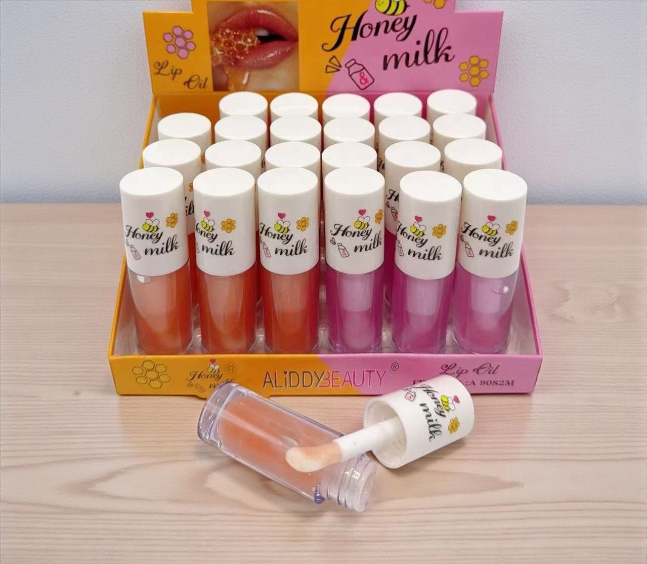 Caja 24 LipGloss Honey Milk