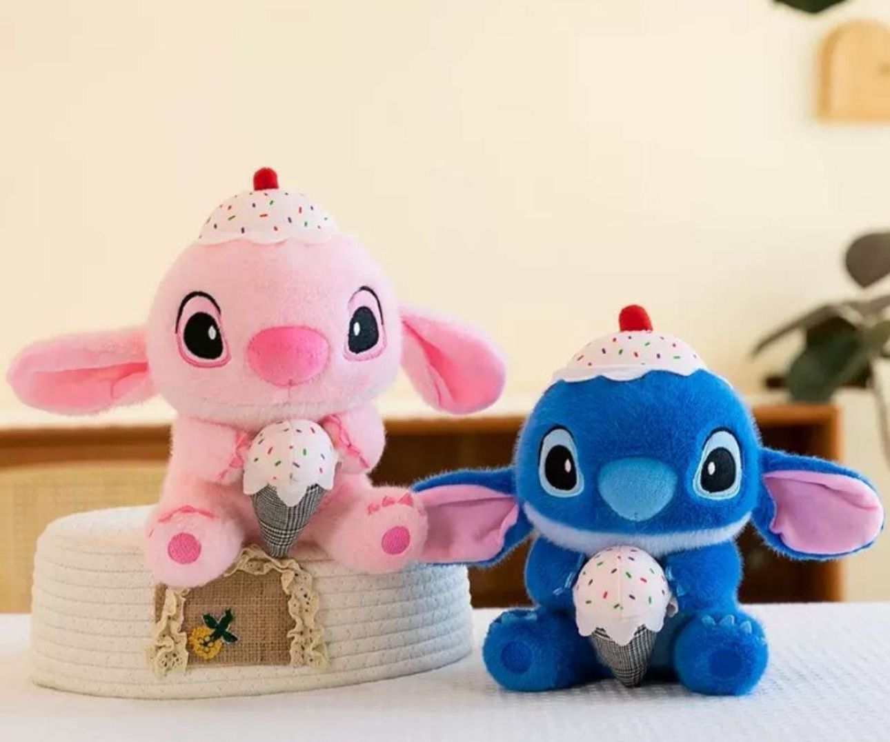 Peluche Stitch &amp; Angel 20cm 1 pieza se envía surtido al azahar