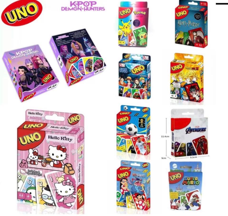 Juego de Mesa UNO de personajes se envían surtidos al azahar