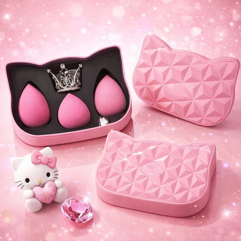 Beauty Blender Con Corona Y estuche de metal