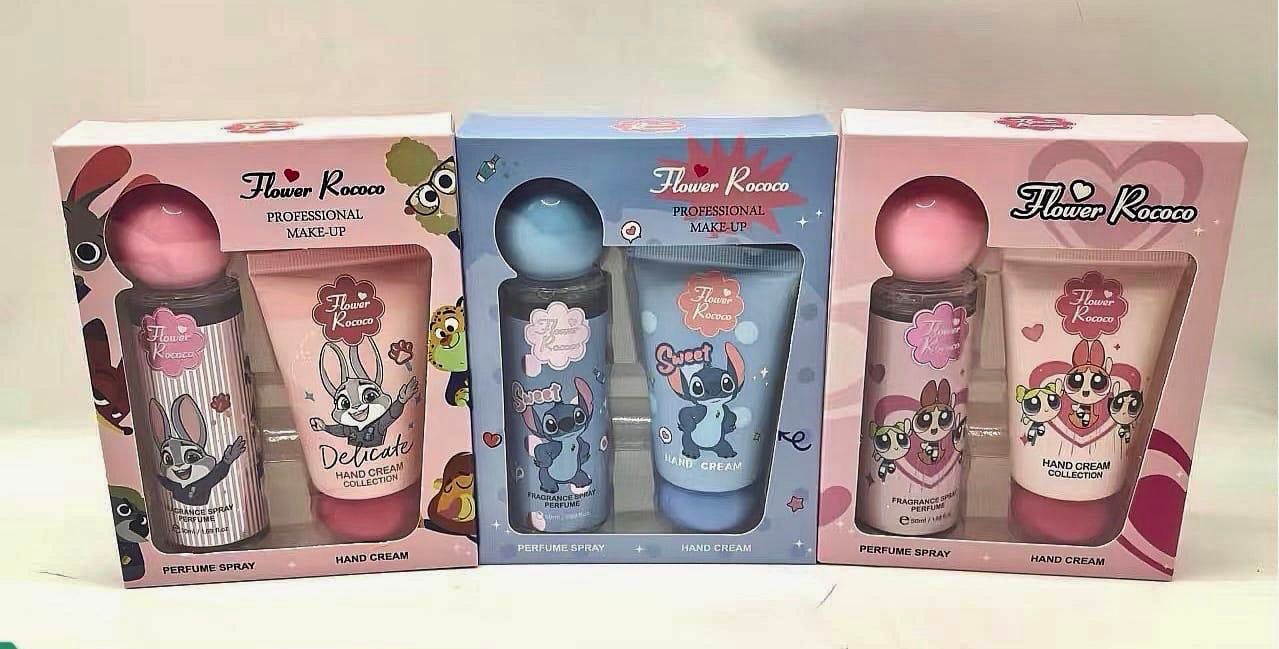 Dúo crema y body Mist Personajes