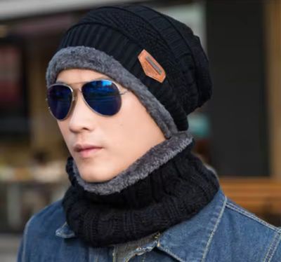 Gorro y Bufanda Afelpados Colores Variados