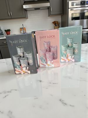 Set 4 contenedores herméticos Flores colores surtidos