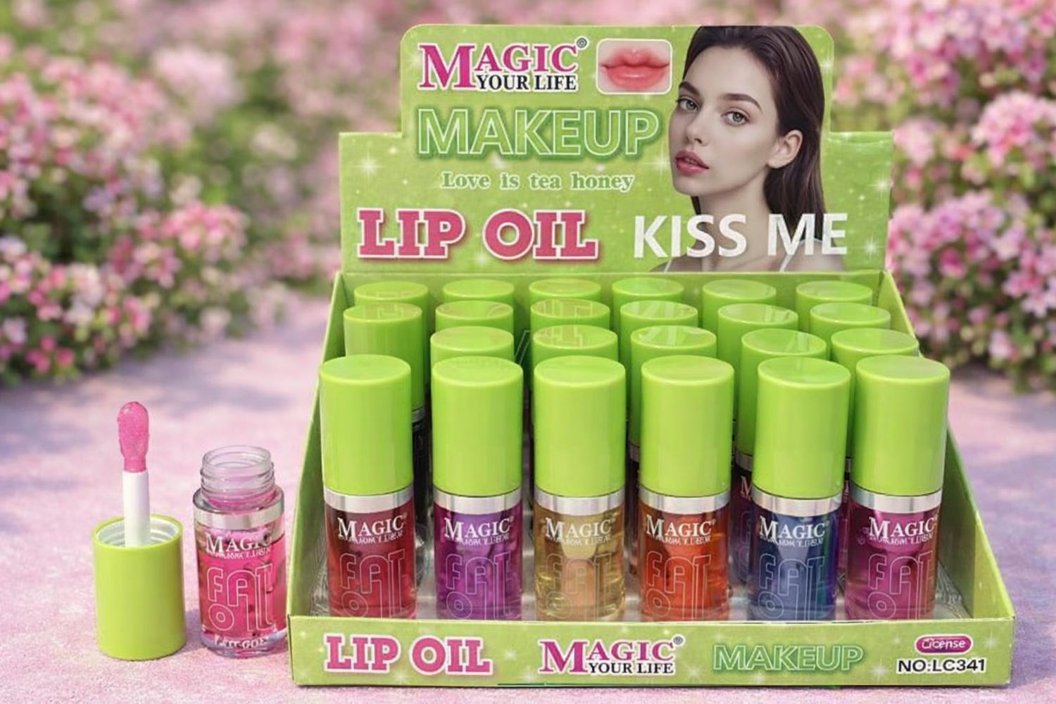 LipGloss Mágico Kiss Me Caja 24 Piezas