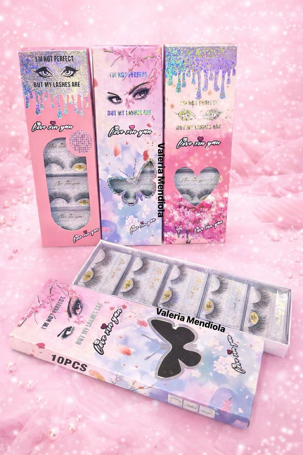 Pestañas Caja con 10 pares