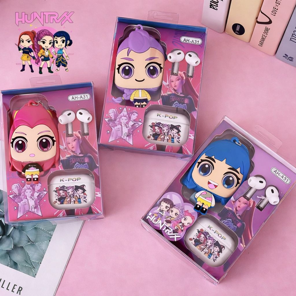 Audífonos Con Llavero Monedero Huntrix