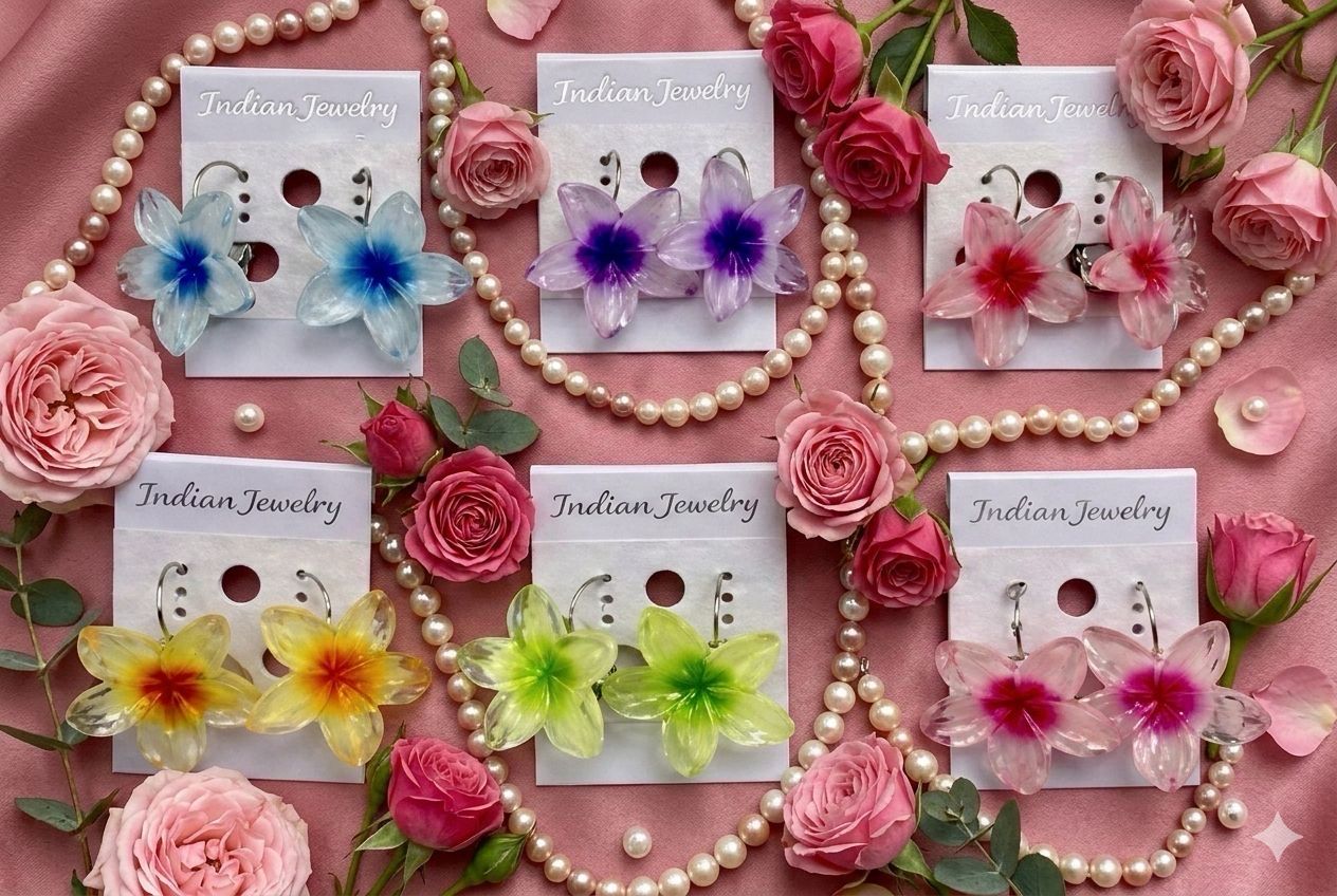 Docena Aretes de Flores docena surtida