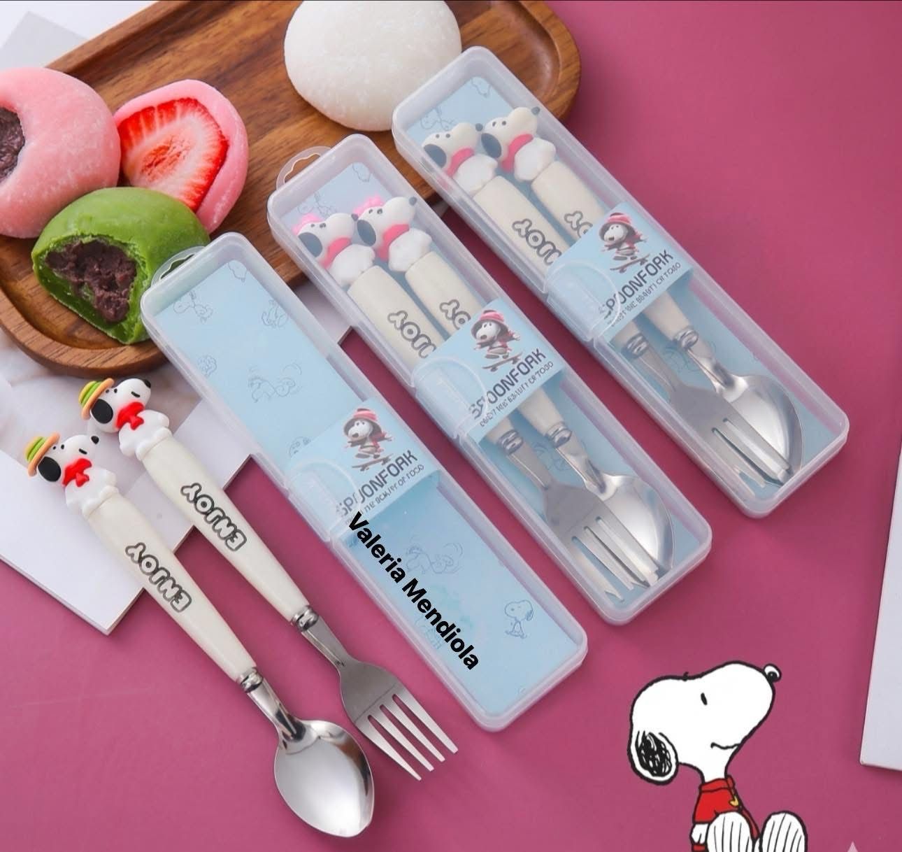 Set de Cubiertos Snoopy Cuchara y tenedor