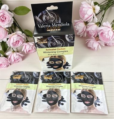 Mascarilla Negra Carbón caja con 10pz