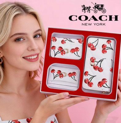 Set Carteras Coach con cajita colores surtidos