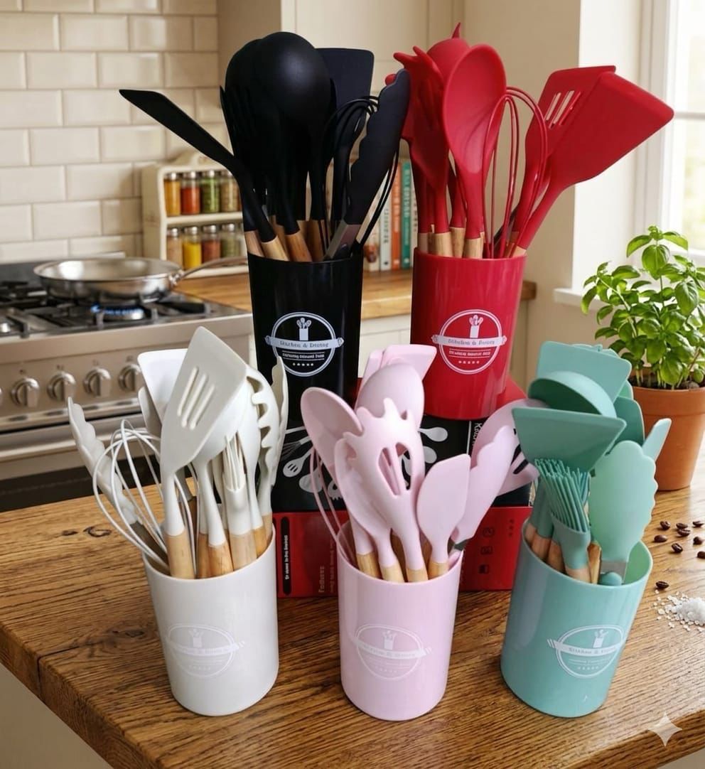 Set Utensilios de Silicon Grande