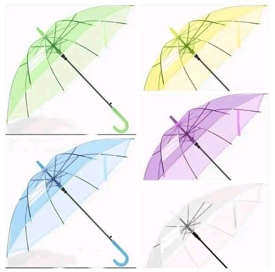 Sombrilla Transparente de colores