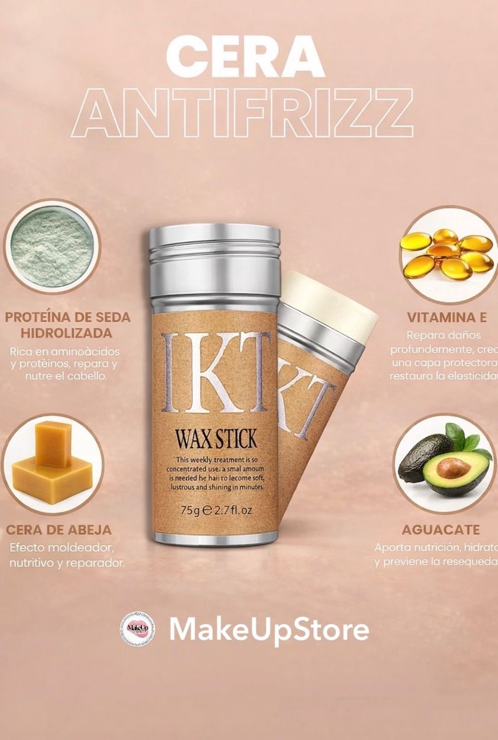 Hair wax stick cera para peinar