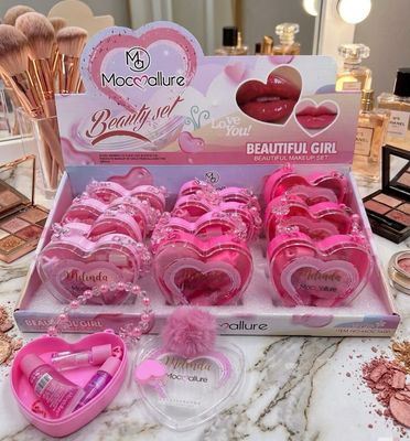 Bolsita Corazón llavero Con Mini Gloss