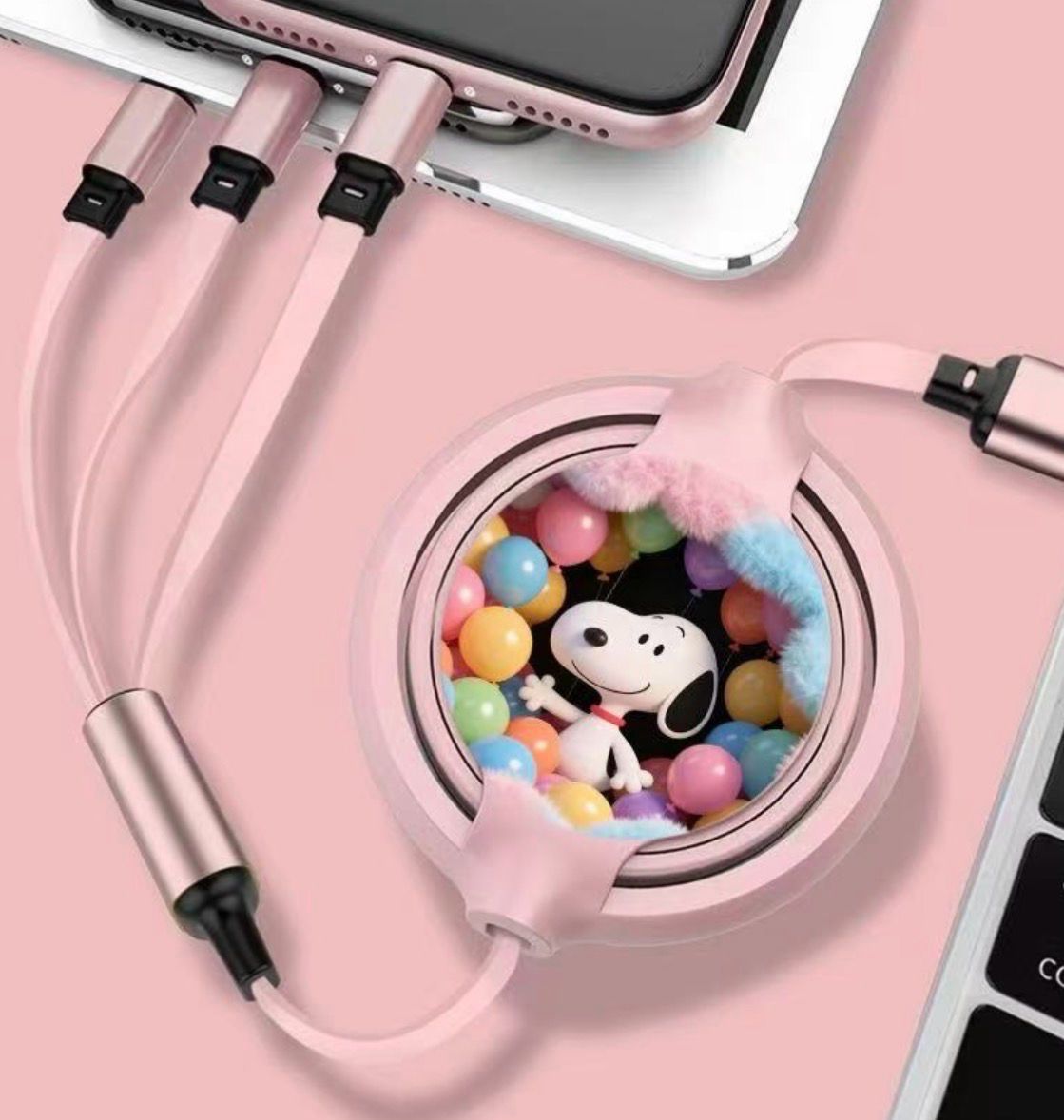 Cable cargador Multi entradas 1 pieza el diseño se envía surtido al azahar