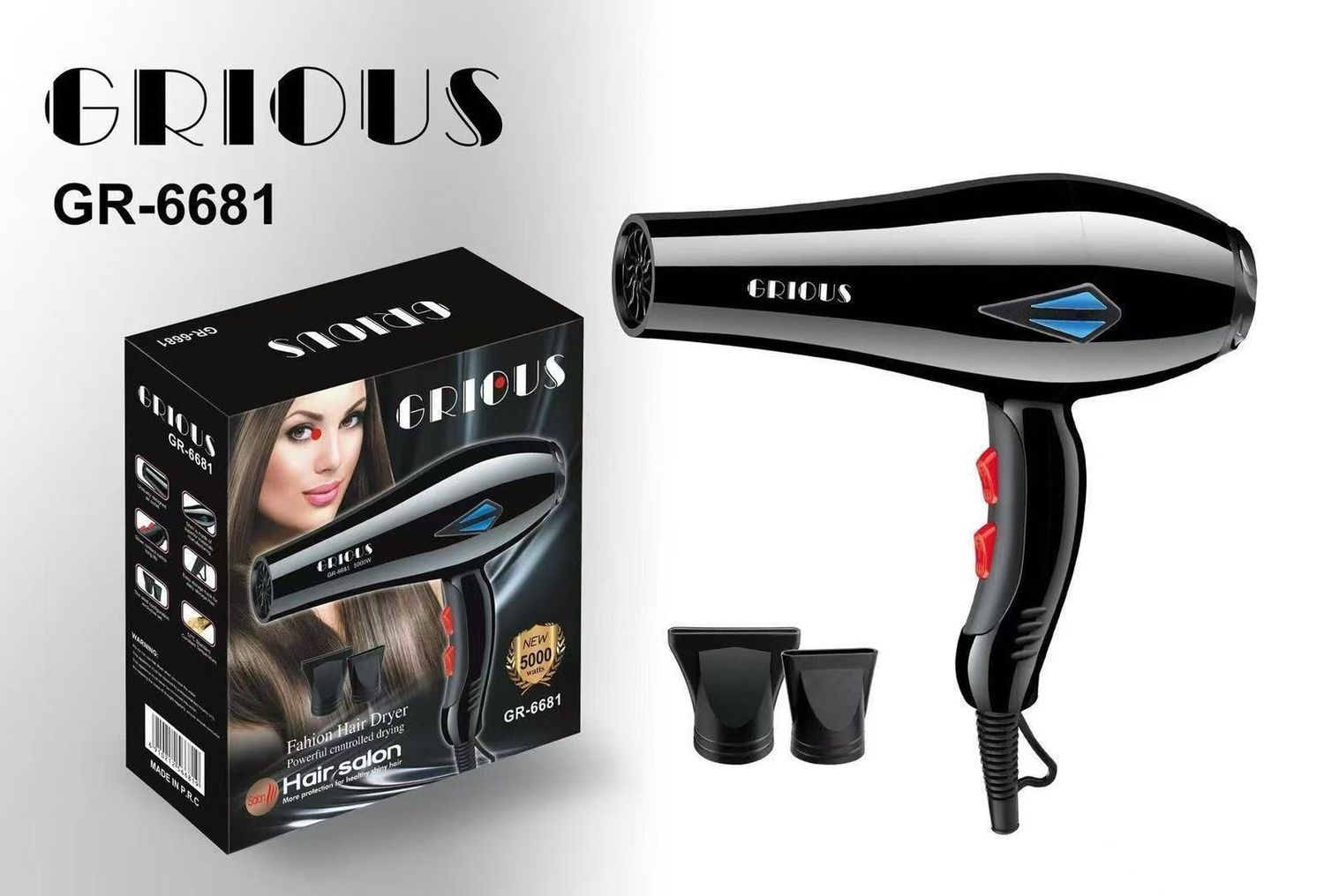 Secadora para Cabello Grious 1 pieza