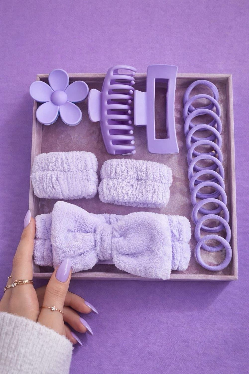 Kit Skincare y Pinzas se envía el color surtido al azahar