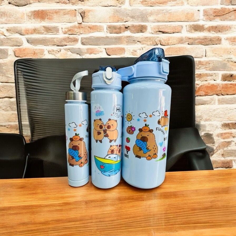 Botella trío capibara colores se envían surtidos al azahar