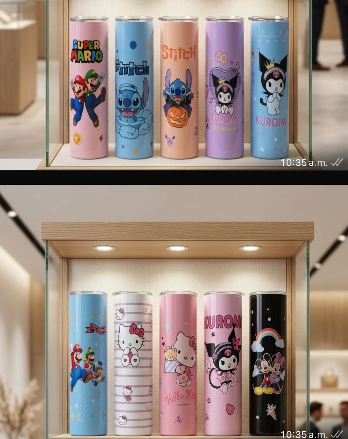 Termo Acero Personajes 1 pieza