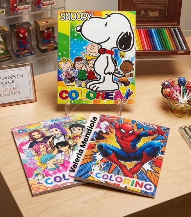 Libro para Colorear personajes 10 piezas