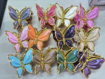Docena Pinza Mariposa Detalle Dorado