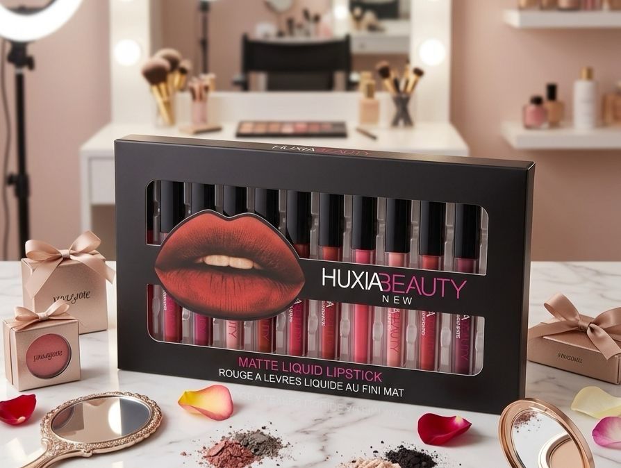 Set Huxia Negro Labial indeleble &amp; Matte
