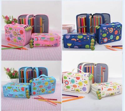 Lapicera estampada 3 cierres 1 pieza