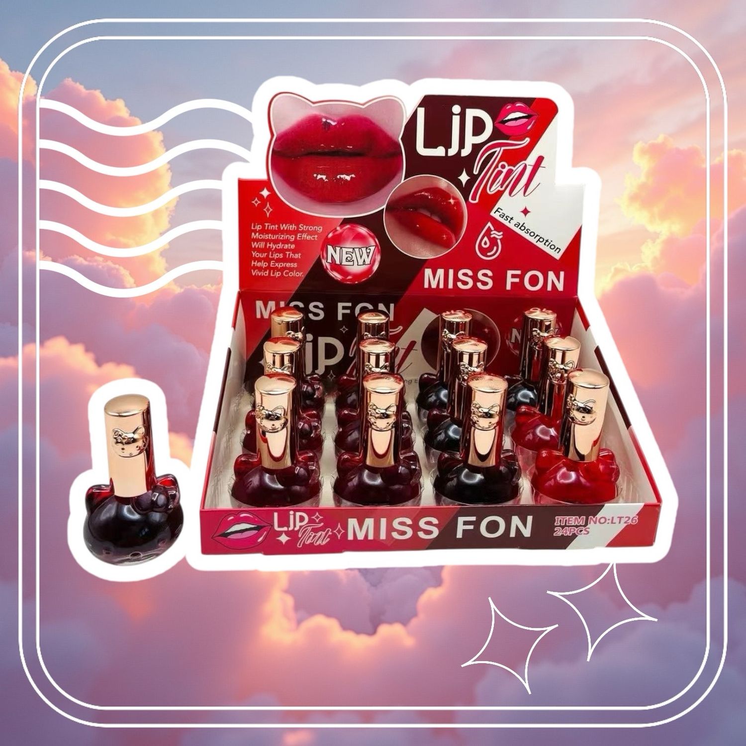 Tinta Kitty figura Mayoreo caja 12pz
