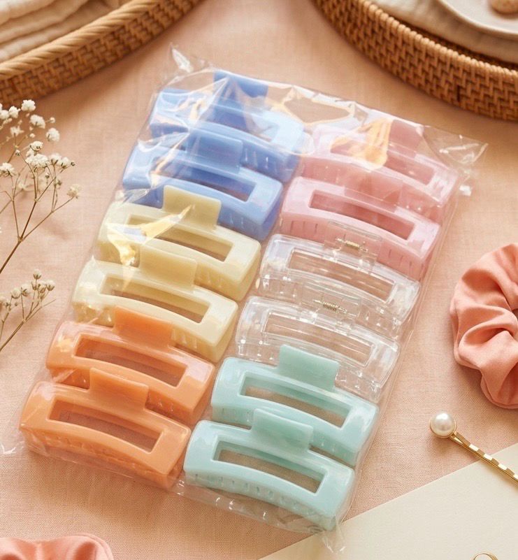 Pinza Cuadrada colores pastel