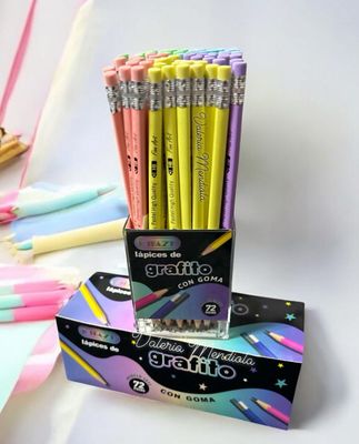 Lápiz Grafito pastel caja con 72 piezas