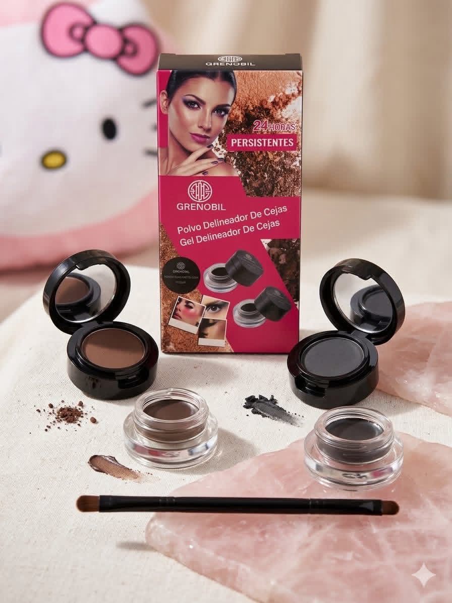 Dúo 2 en 1 Gel delineador y polvo para cejas Mayoreo Docena