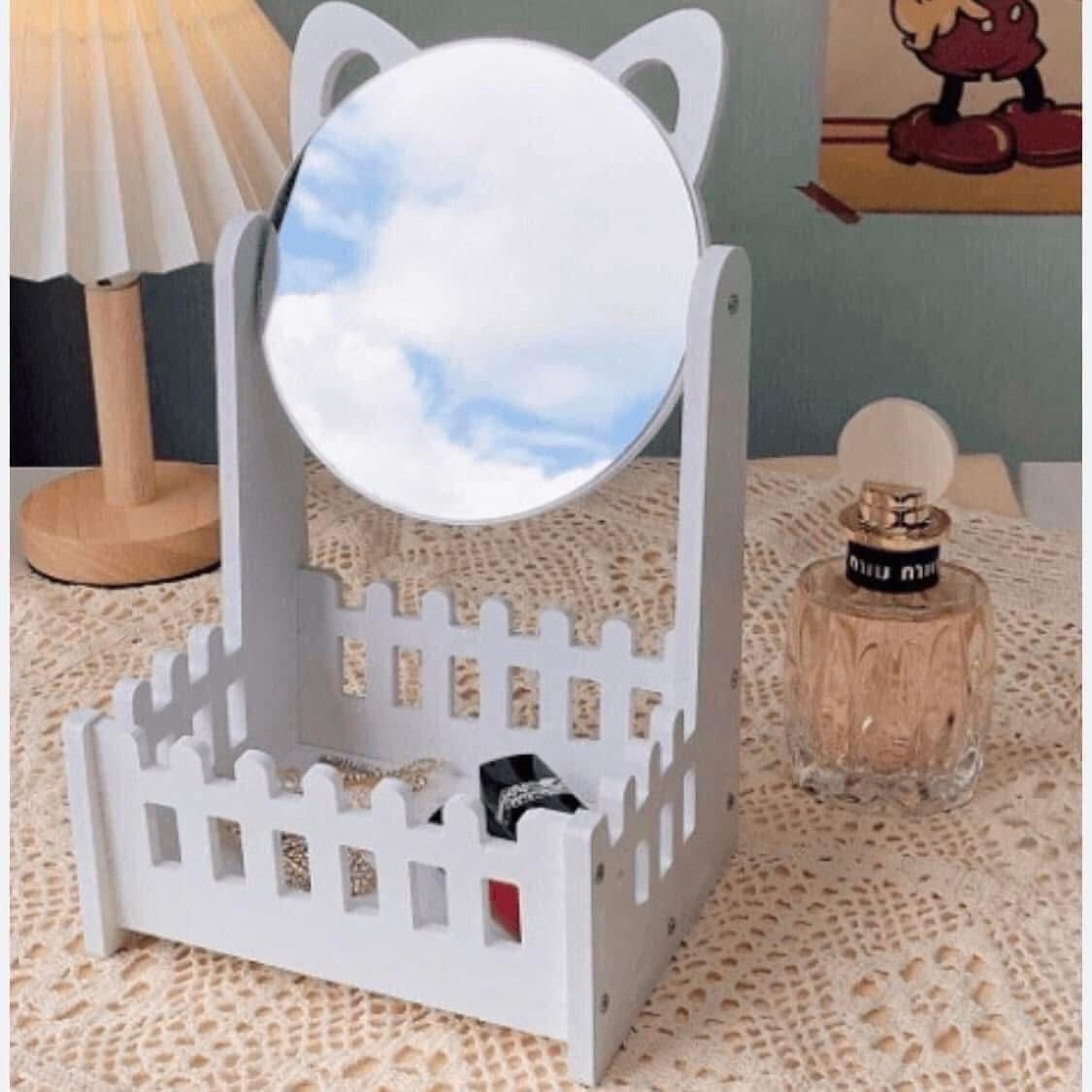 Joyero Organizador Espejo Gatito