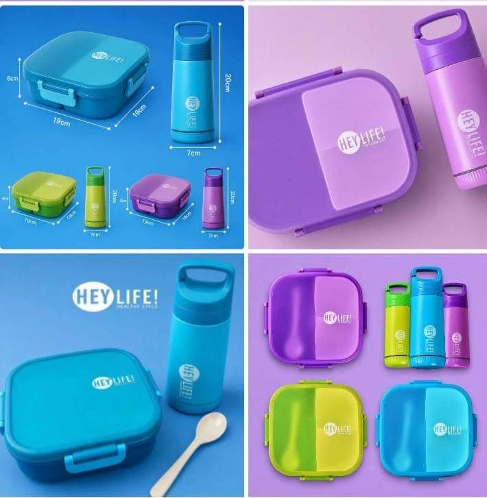 Lonchera Box Lunch Hey Life Color Surtido
