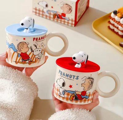 Taza Snoopy con Tapa