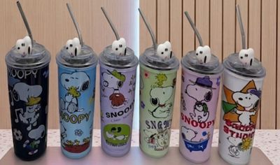 Vaso Termo Acero Snoopy con popote