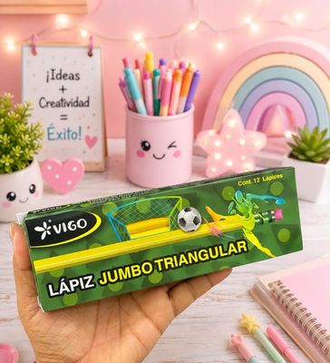 Docena Lápiz Jumbo Triangular vigo