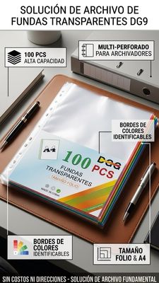 Protector de hojas Paq 100pz
