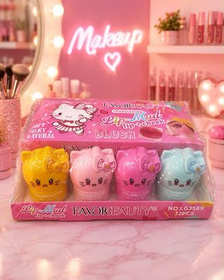 Docena Labial y Rubor Kitty