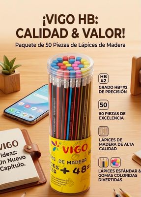 Bote Lápiz Vigo 50pz